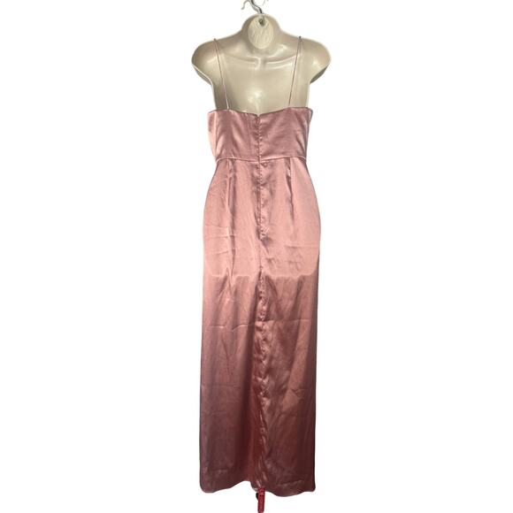 NWT Dessy After Six Faux Wrap Midi Dress in Desert Rose Size 2 - Picture 4 of 13